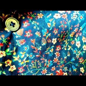 Paul Smith Men’s Button Down, Flower Pattern, Size 16, Striking Flip Cuff